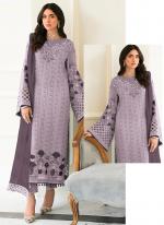 Faux Georgette Lilac Eid Wear Embroidery Work Pakistani Suit